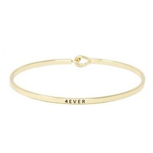 4EVER MESSAGE BRACELET  GOLD